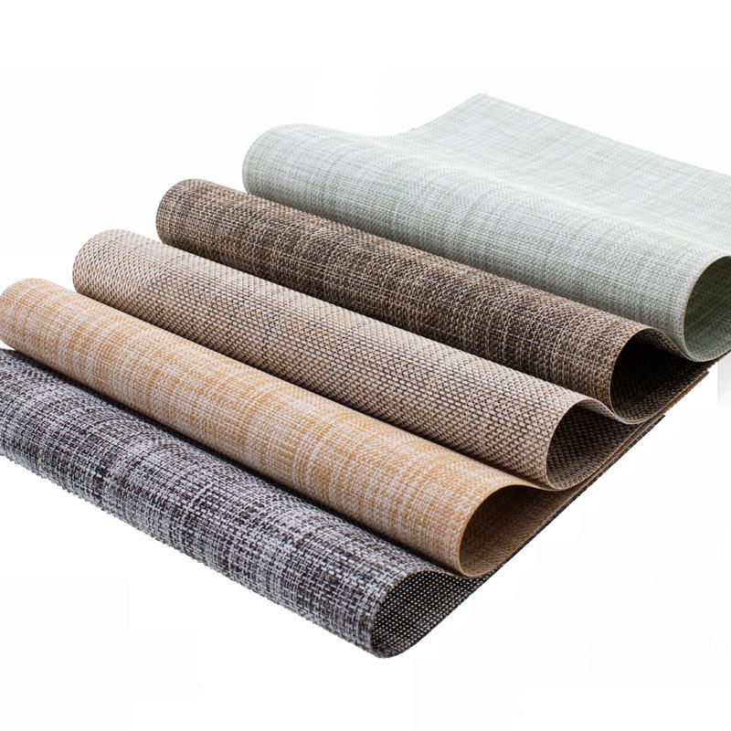 6 шт. ПВХ салфетки под приборы, настольные коврики, теплоизоляционные коврики, прямоугольные моющиеся салфетки, украшение стола 45x30 см