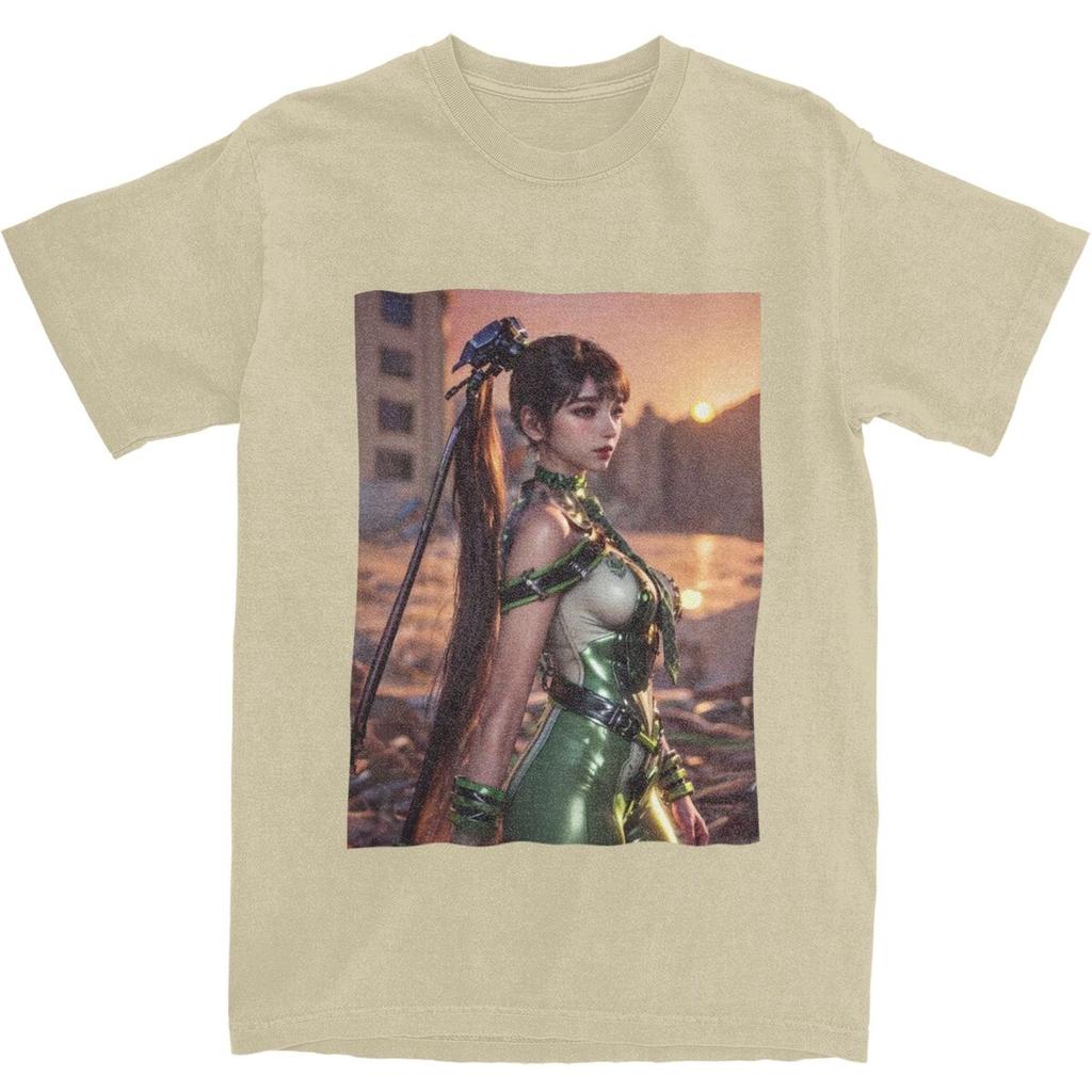 Всесезонная мужская женская футболка для фанатов игры Stellar Blade, крутые летние футболки в стиле Y2K, забавные топы из 100% хлопка, идея для подарка