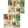 45650 Pcs Happy New Year Greeting Cards Retro Illustrations Holiday Cards with
