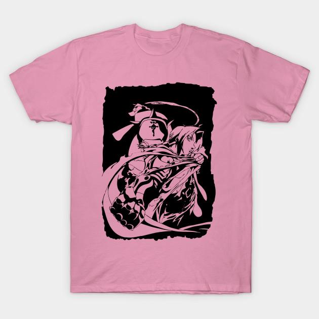 T Shirt Women Edward And Aplhonse Elric Fullmetal Alchemist Harajuku Print Kawaii Tshirt Summer Short Sleeve Female T-Shirt Top Tee