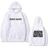 Христианская Благая Весть Иисус Спасает Для Бога Так Возлюбил Библейский Стих Принт Худи Мужская Мода Уличная Одежда Мужской Повседневный Флисовый Пуловер