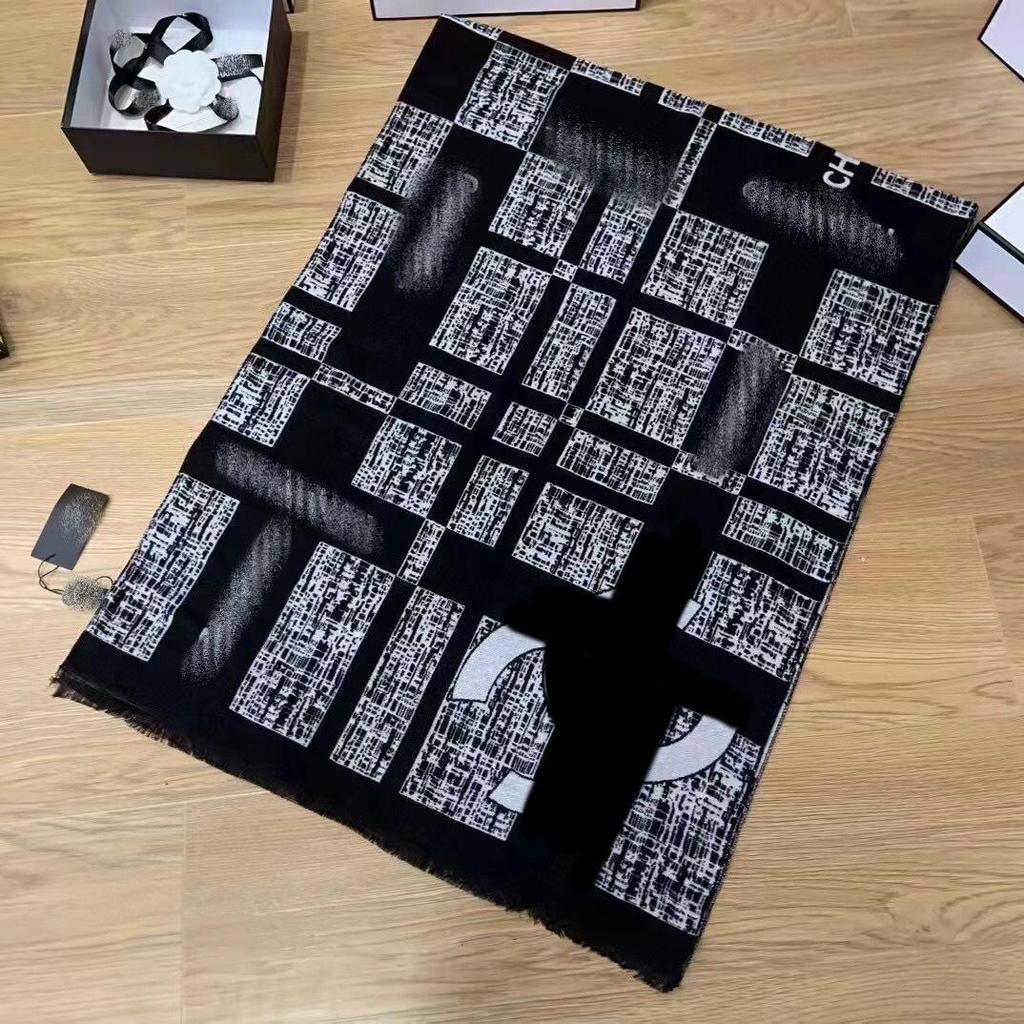 Двусторонняя кашемировая шаль серии C: Теплый рождественский подарок, универсальные цвета