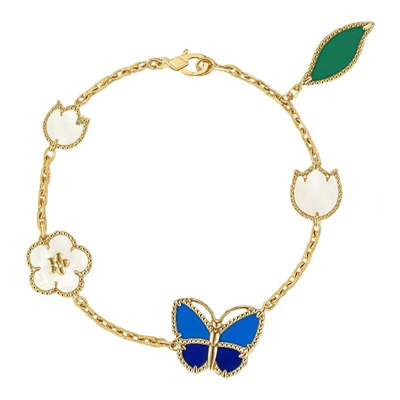 2026 Small Fresh Zircon Acetate Butterfly Bracelet Sweet Wind Exquisite Bracelet Light Luxury High-end Jewelry