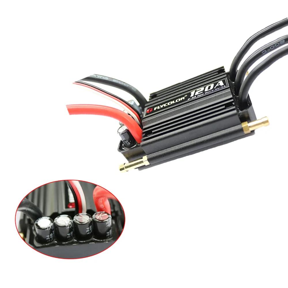 Flycolor 2-6S Lipo BEC 5.5V/5A Бесколлекторный ESC 50A 70A 90A 120A 150A Регулятор скорости / Программирующая карта для деталей моделей RC лодок