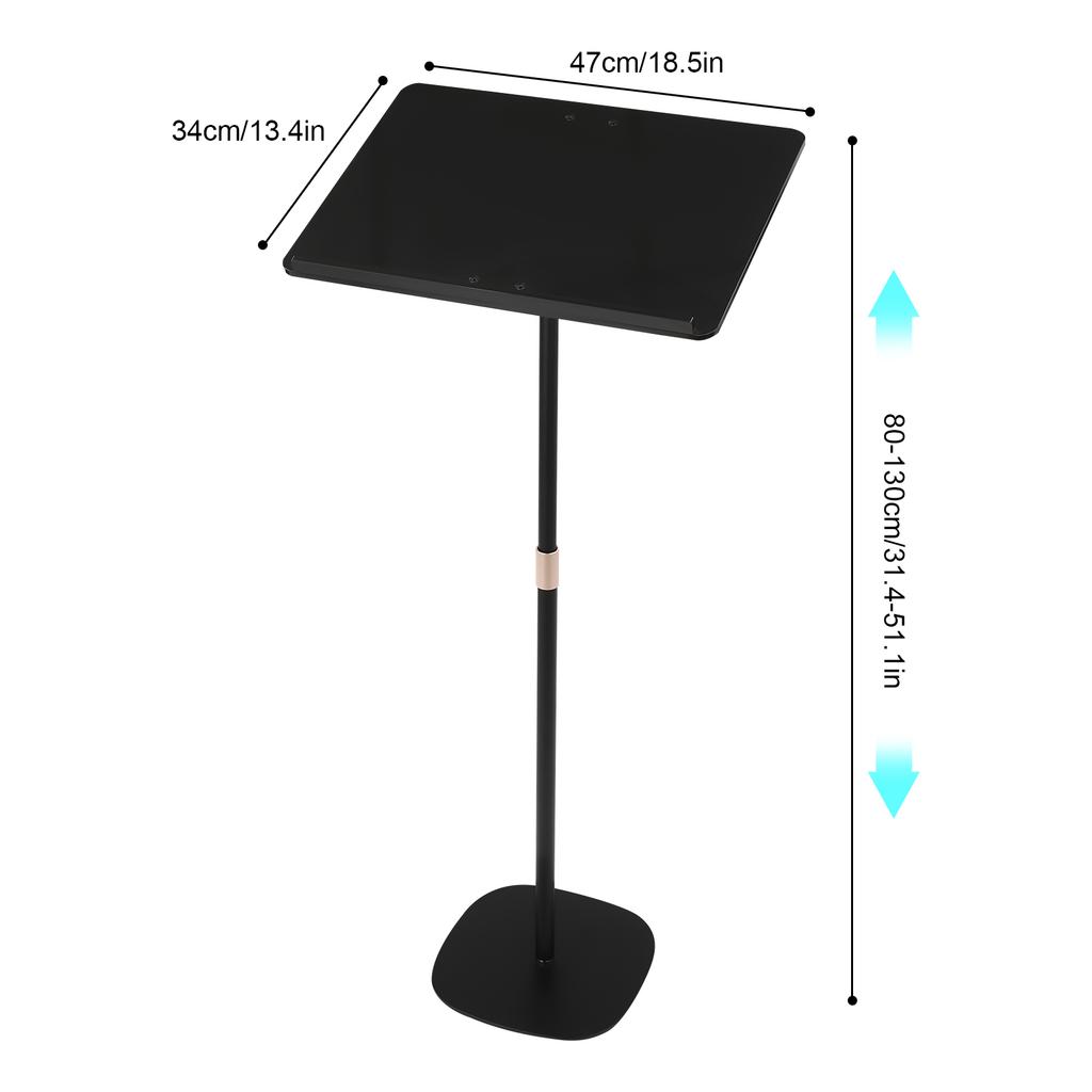 Черная конференц-презентационная стойка, Портативная презентационная стойка для класса, Регулируемый по высоте стол для класса, церкви