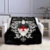 Crusade Cross Templars Knight Printed Blanket Flange Warm Blanket Bed Linings Picnic Blankets Home Travel Born Birthday Gift