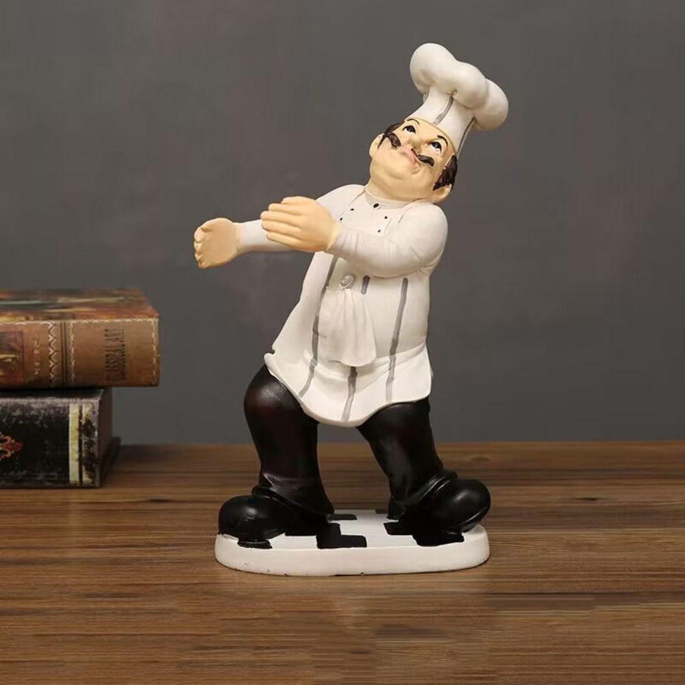Handicraft Farmhouse Cake Shop Decor Simulated Kitchen Chef Figurine  Balcony Garden Supplies