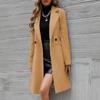 Women's Fashion Jacket Casual Solid-color Long-sleeved Cardigan Long Coat