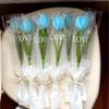 Handmade Tulip Twisting Rod Graduation Gifts Artificial Tulip Flower Sweet Flower Bouquet  Couple
