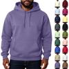 Men's  Solid Color  Adding Fleece  Loose  Hooded Hood  Hoodie