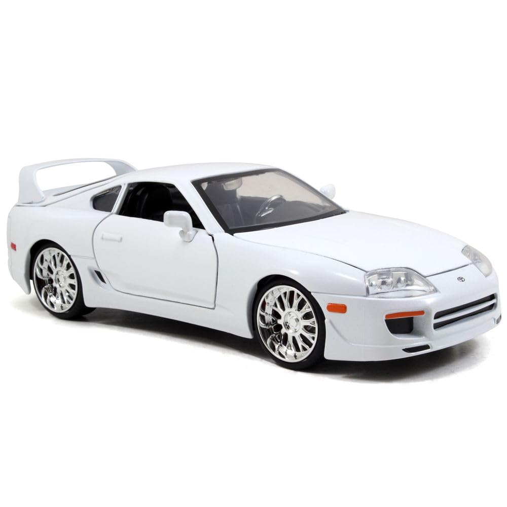 Jada Scale Diecast 97375 Toyota Supra Fast Furious White 1/24 - Brian's - & -