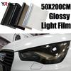 50x200 см Автомобильная фара Свет Задний фонарь Тонировочная виниловая наклейка Самоклеящаяся пленка для фар Наклейка на огни для автомобильных аксессуаров фар