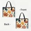 Autumn Leaves Pattern Portable Daily Tote Casual Versatile Lightweight Shoulder Bag For Outdoor Shopping Travel Use