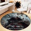 Custom Name Assassin's Creed Printed Round Rug Carpet Chair Rug Area Rug Entryway Doormats,for Office Chair Living Room Bedroom Kitchen Room.