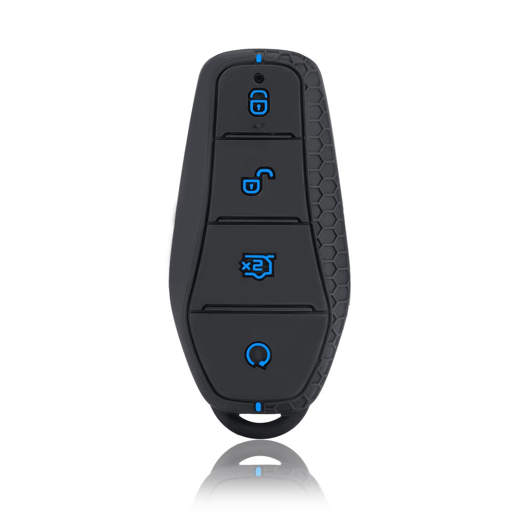 Новый модный силиконовый держатель чехол для ключа для BYD Atto 3 Han EV Dolphin Song PRO Max Tang DM Yuan Dolphin E2 Qin PLUS Чехол для автомобильного ключа