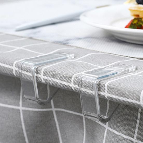 24 шт. зажимы для скатерти прозрачные эластичные утолщенные противоскользящие ветрозащитные рождественские домашние свадебные вечерние