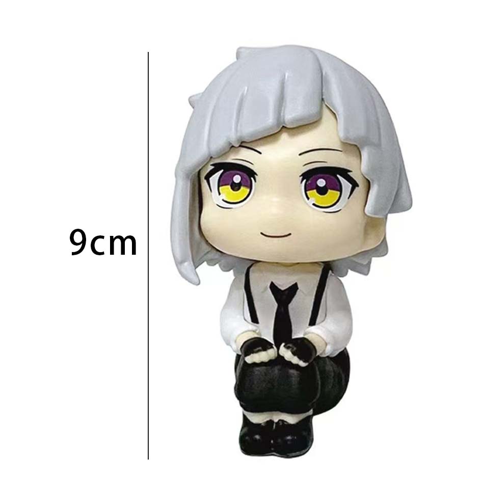 Original MegaHouse LooK Up Bungou Stray Dogs Dazai Osamu Nakajima Atsushi Action Figure Toys PVC Model Collection Kwaii Q Doll