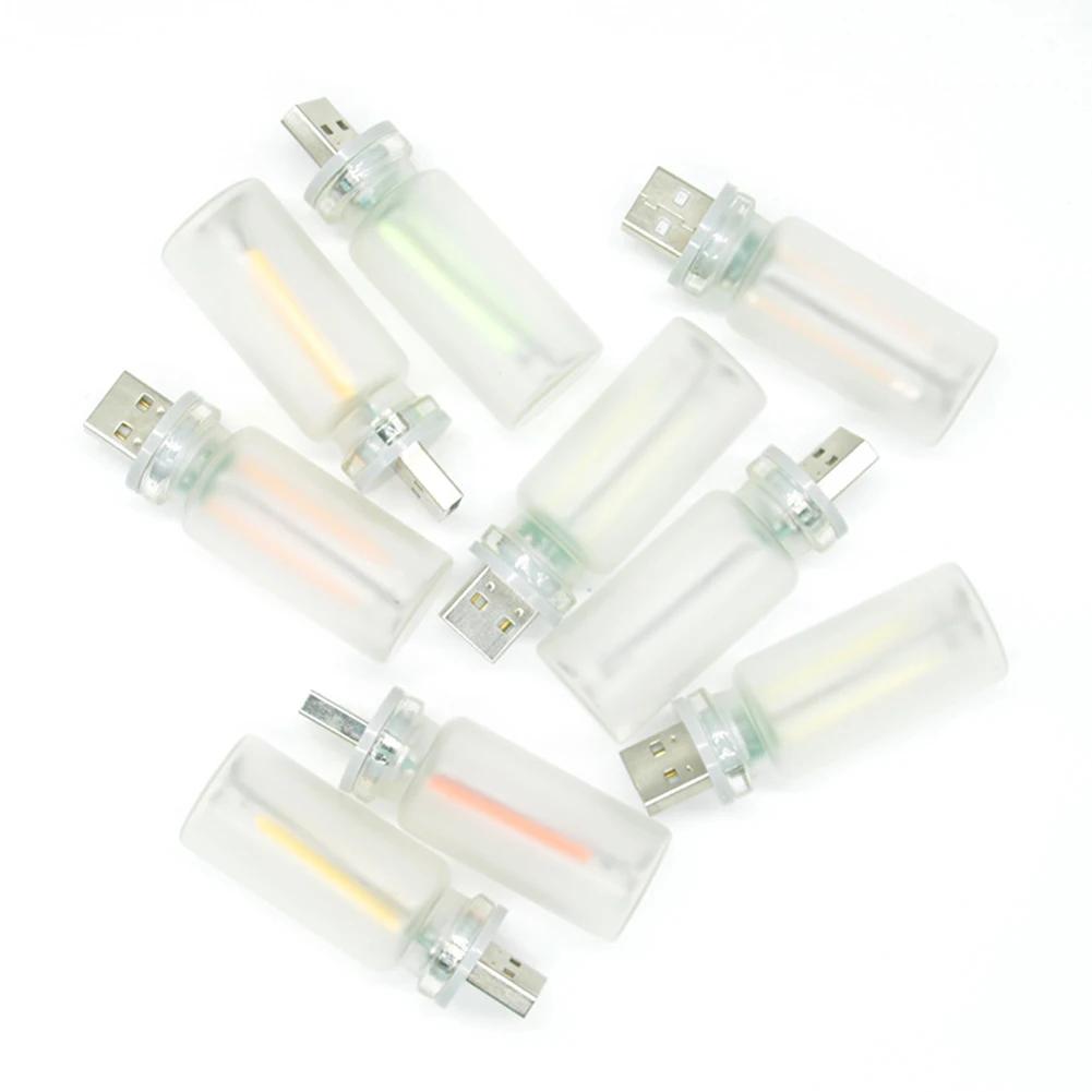 Автомобильный матовый стеклянный атмосферный светильник USB сенсорное управление светодиодная лампа лампа накаливания светодиодная нить спальня ночное украшение