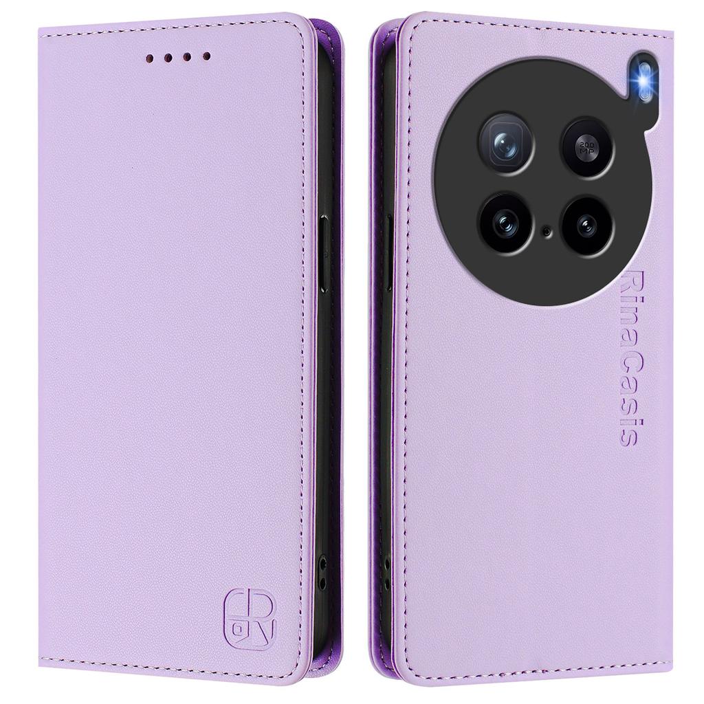 Кожаный чехол для vivo X200s 5G RINACASIS RC01 Чехол для телефона с RFID-блокировкой, кошельком и подставкой