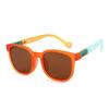 Fashion Kids TR90 Square Sunglasses Contrasting Colours Jelly Colorful Frame Polarized Lens UV400 Boys Girls Age 3-12