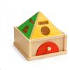 Baby Wooden Permanent Box Montessori Sensory Toy Color Shape Sorting Coin Box Ball Drop Fine Motor Skills Parish Educational Toy