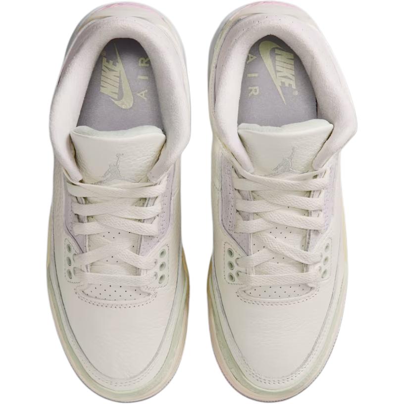 Air Jordan 3 Retro GS Весна в воздухе Детские кроссовки Белый Парус Аура-Нефритовый-Аура-Ирис-Шепот IF4758-100