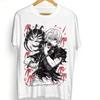 Трендовая летняя косплей футболка нейтрального черного и белого цвета Tokyo Ghoul футболка Кен Канеки футболка Японская манга аниме футболка футболка Все размеры