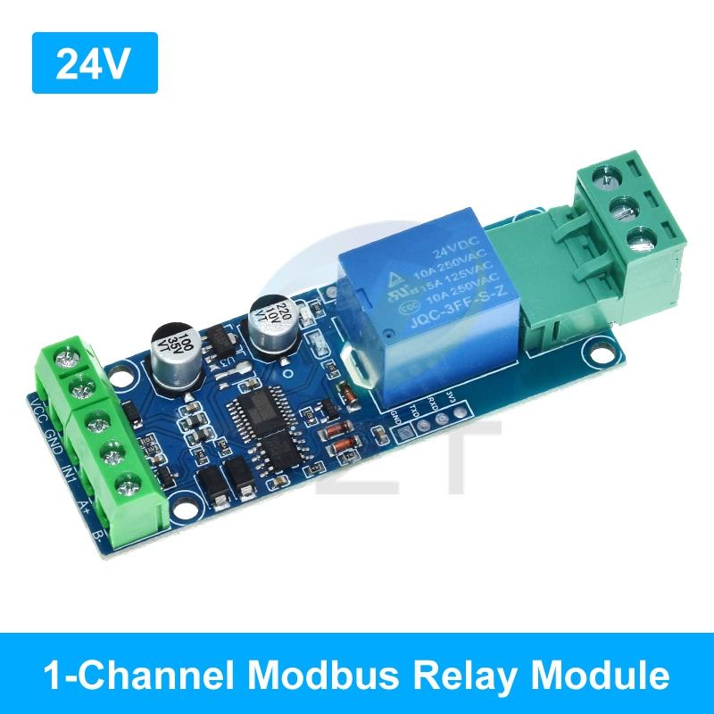 Модуль реле Modbus-RTU 1/1/2/4/8 каналов 10А 5В 12В 24В Вход/Выход переключателя Оптоизоляция RS485 TTL