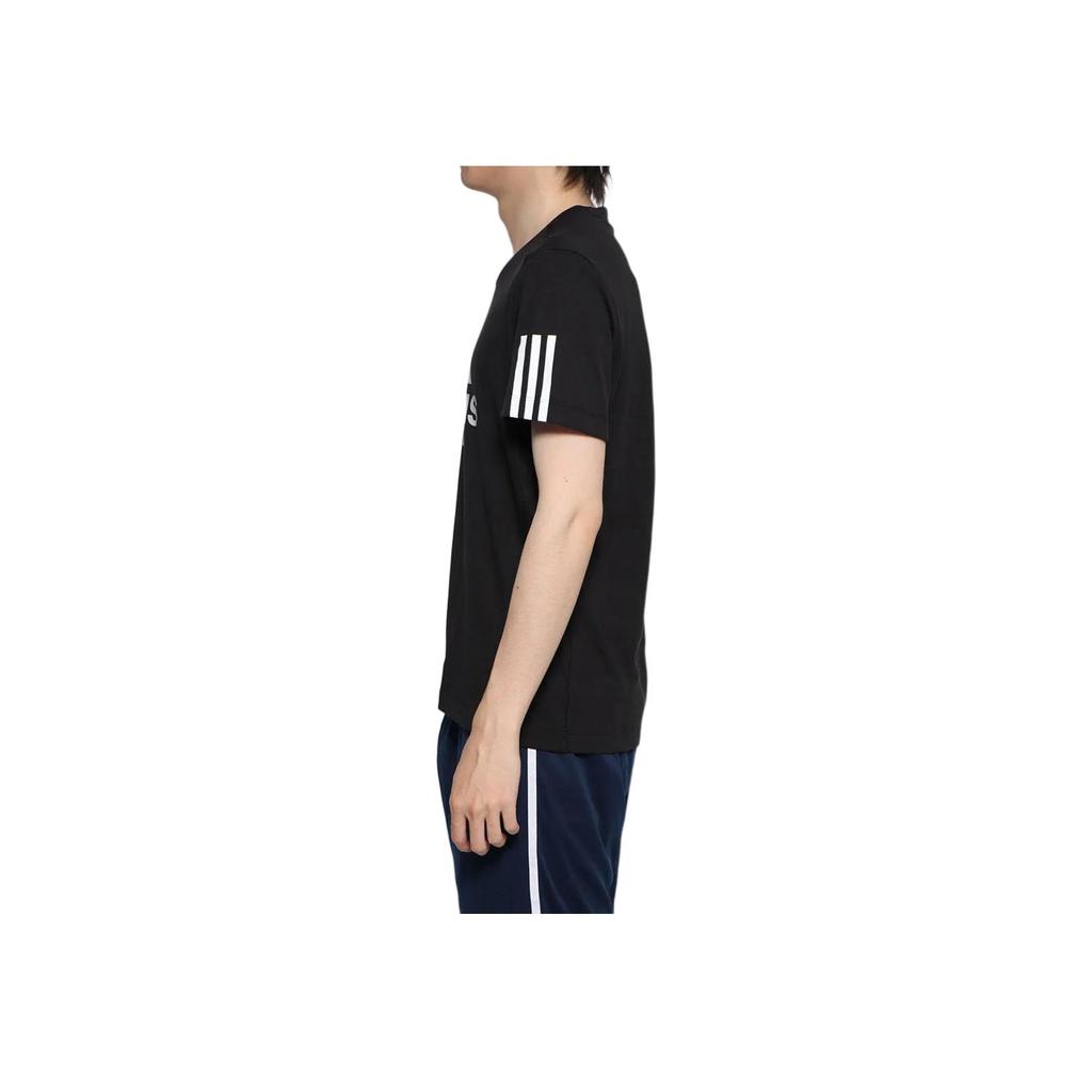 adidas Runit Футболка с круглым вырезом, удобная спортивная футболка с коротким рукавом, мужские топы, черная EC7494