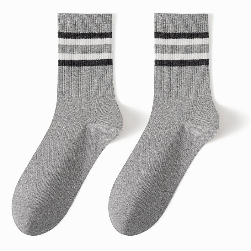 Male Autumn and Winter All Kinds of Sports 3 Bar 7A Antibacterial Deodorant Socks
