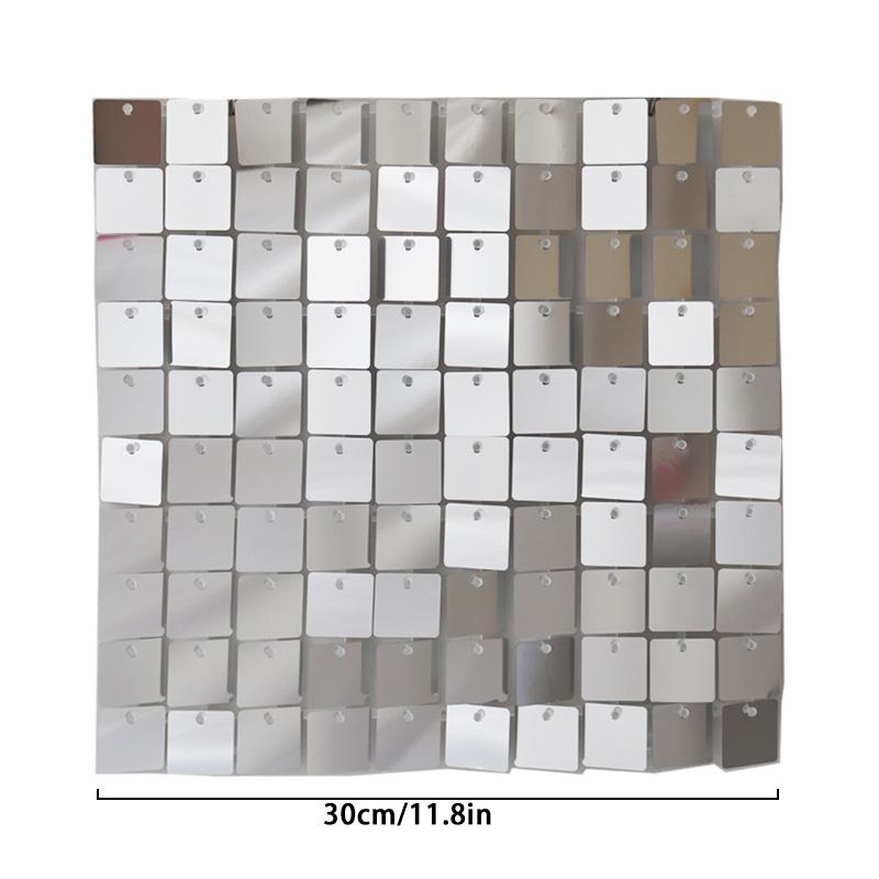 1 шт. модный прозрачный фон с пайетками для самостоятельного изготовления, мерцающий блестящий квадратный декор для свадьбы с пайетками