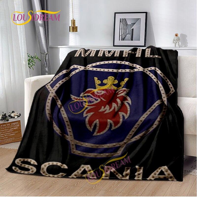 Одеяло Scania для грузовика, домашняя простыня, чехол для дивана, гостиная, офис, одеяло для обеденного перерыва, мягкое повседневное моющееся термоодеяло
