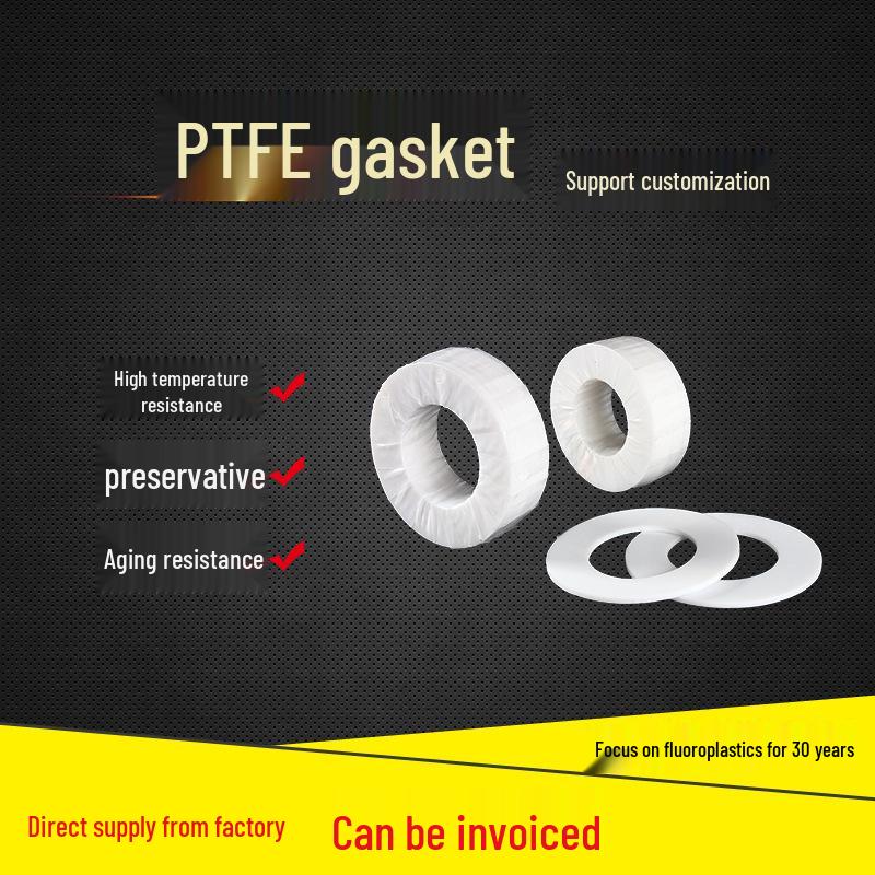 High-Temperature PTFE Gasket - Polytetrafluoroethylene Flange Gasket for Pressure Gauges
