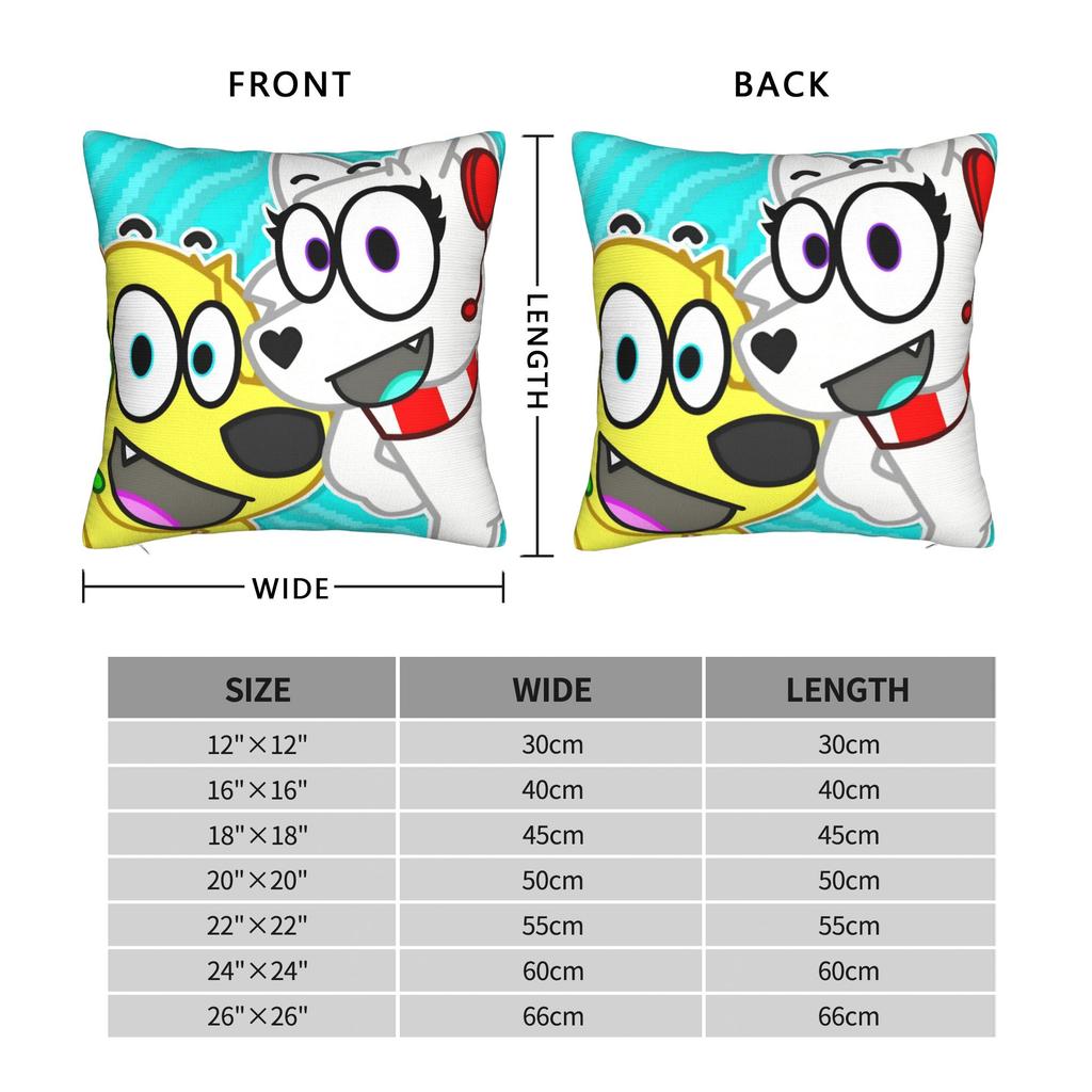 Tylers And Snowi Gaming Pillowcase Merch Printed Cushion Cover Decoration Pillow Case Cover Bedroom Multiple Sizes