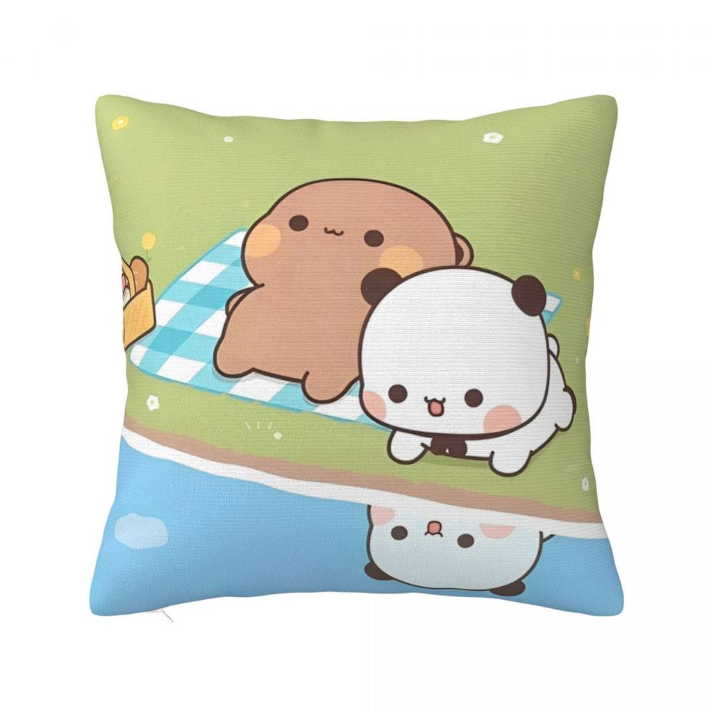 Bubu And Dudu Kawaill Couple Bears Pillowcases Merch Soft Cushion Cover Decoration Throw Pillow Case Cover Home Multi-Size