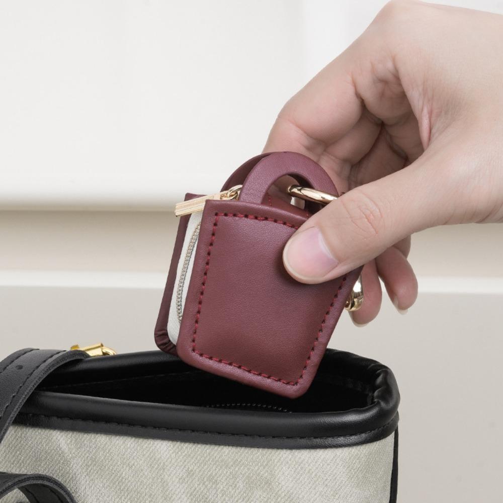 With Keychain Mini PU Jewelry Box Portable Bracelet Storage Boxes Jewelry Display Box Outdoor