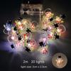 2M 20Leds Christmas Light String Santa Claus Snowflake Led Light Xmax Garland Light Ornament Kids Gift Christmas Decoration 2024