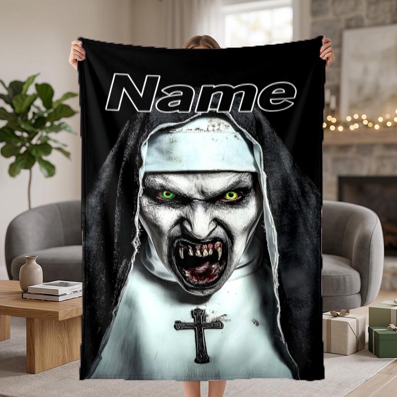 The NUN Custom Flannel Blankets Soft Warm Cozy Throws for Home Decor Holiday Gifts