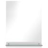 VidaXL Wall Mirror with Shelf 20x40 Cm Tempered Glass