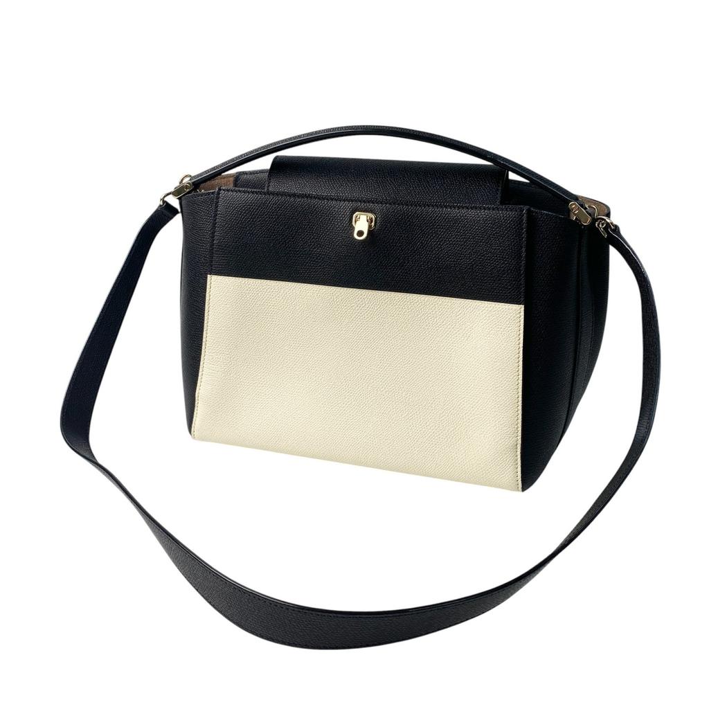 Used ValextraShoulder Bag black/Ivory leather Women