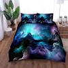 Abstract Space Nebula Duvet Cover Set Uk Single Double Queen King Us Twin Full King Size Bed Linen Set