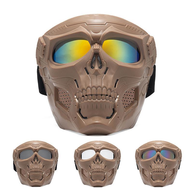 Мотоциклетные очки, маска, ветрозащитный череп, очки для мотокросса, гоночный шлем, защита от ультрафиолета, пыленепроницаемые велосипедные защитные очки