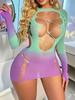 Fashion Sexy Fishnet Dress Woman Sexy Lingerie Sheer Back-bare Bodysuit Lace Underwear Romance Bodystockings Bodycon Sexy Set