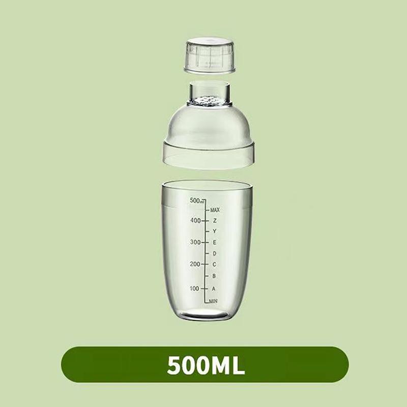 500/700/1000 мл Поликарбонатный коктейльный шейкер Мартини Ручной шейкер Стакан со шкалами Молочный чай Вино Барный инвентарь Шейкер для напитков Бутылка-миксер