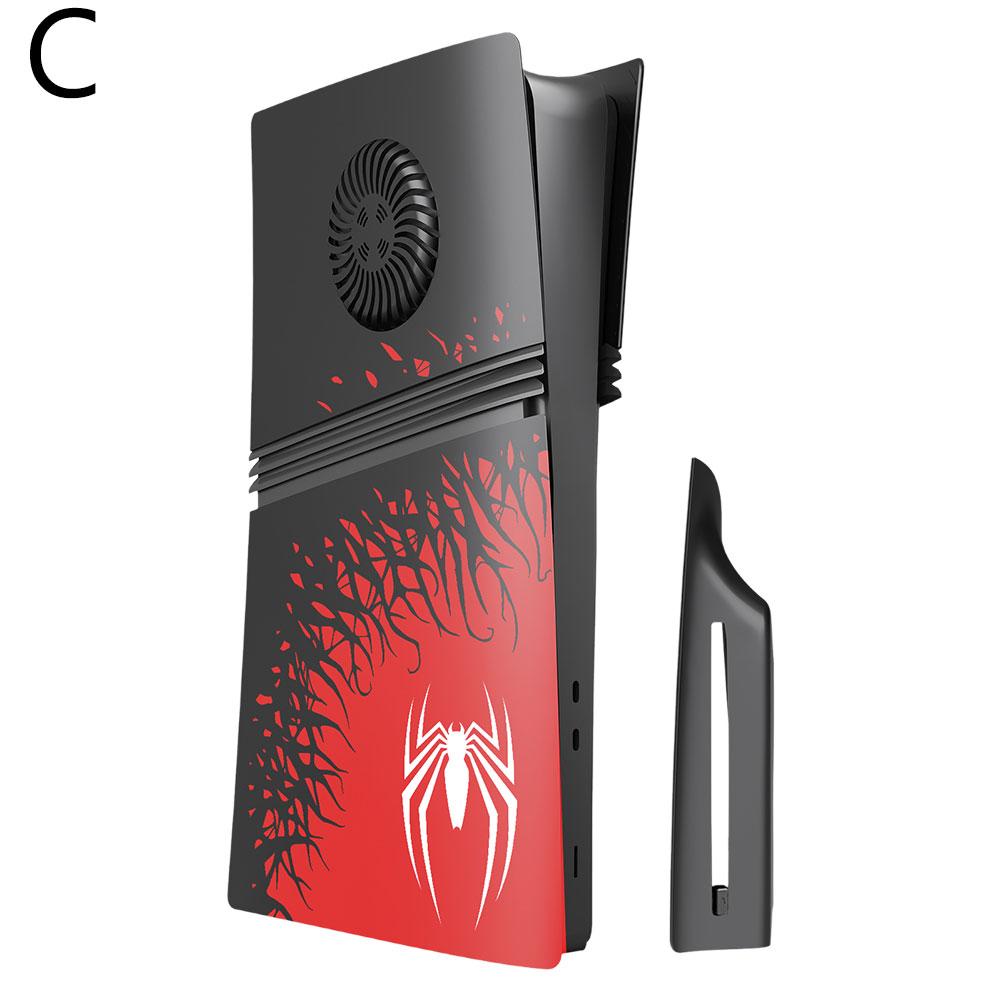 For Playstation5 Pro Limited Edition Spider Hard Faceplate Cover Premium ABS Replacement Shell Accessories For PS5 Console Cover