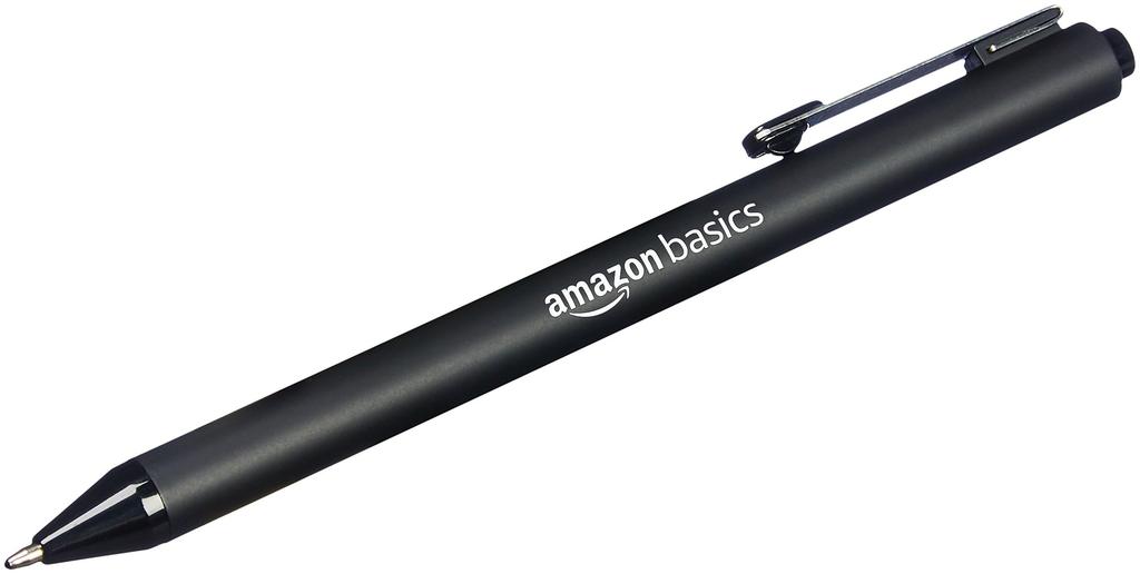 Шариковые ручки Amazon Basics, черные, 1,2 мм, упаковка 12 шт.