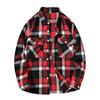 Autumn New Plaid Shirt Men's Large Size Casual Loose Retro Trendy Lapel Long-sleeved Shirt Men's Clothing