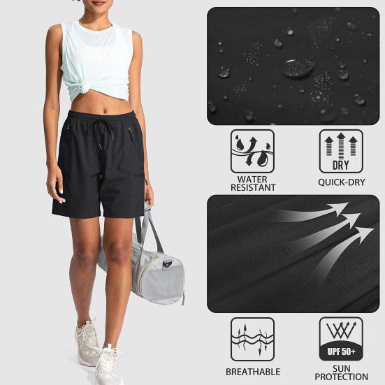 Женские летние шорты для йоги, повседневные, быстросохнущие, дышащие, спортивные, спортивные, с эластичной талией, на шнурке, для бега, фитнеса