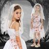 Halloween Witch Ghost Vampire Bride Cosplay Dress, Masquerade Witch Role Play Outfit