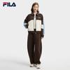 Fila Женская шерстяная куртка с капюшоном в стиле Ян Ми, колорблок